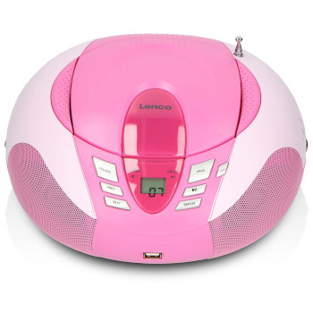 SCD-37 USBPINK Scd-37 usb pink portable fm radio cd and usb player pink Product foto